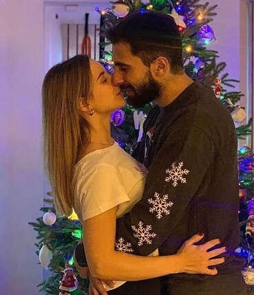 Lisa Goncalves with her boyfriend, Andre Gomes.